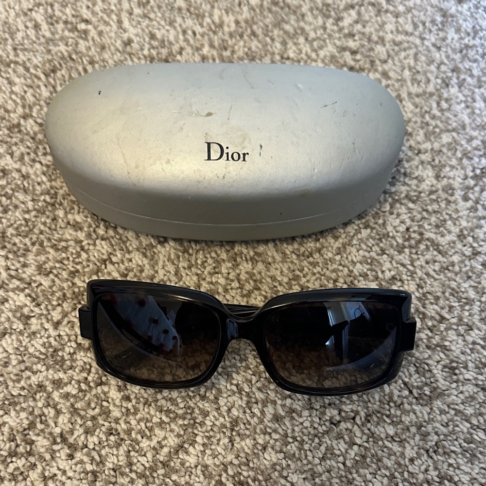 Dior Black Sunglasses with Case
